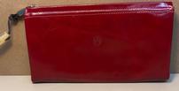 Handpicked from Florence Italy Cherry Red Leather Ladies wallet 202//103